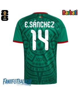 Mexic Erick Sanchez #14 Tricou Fotbal Replică Mondial 2026 Barbati Acasa